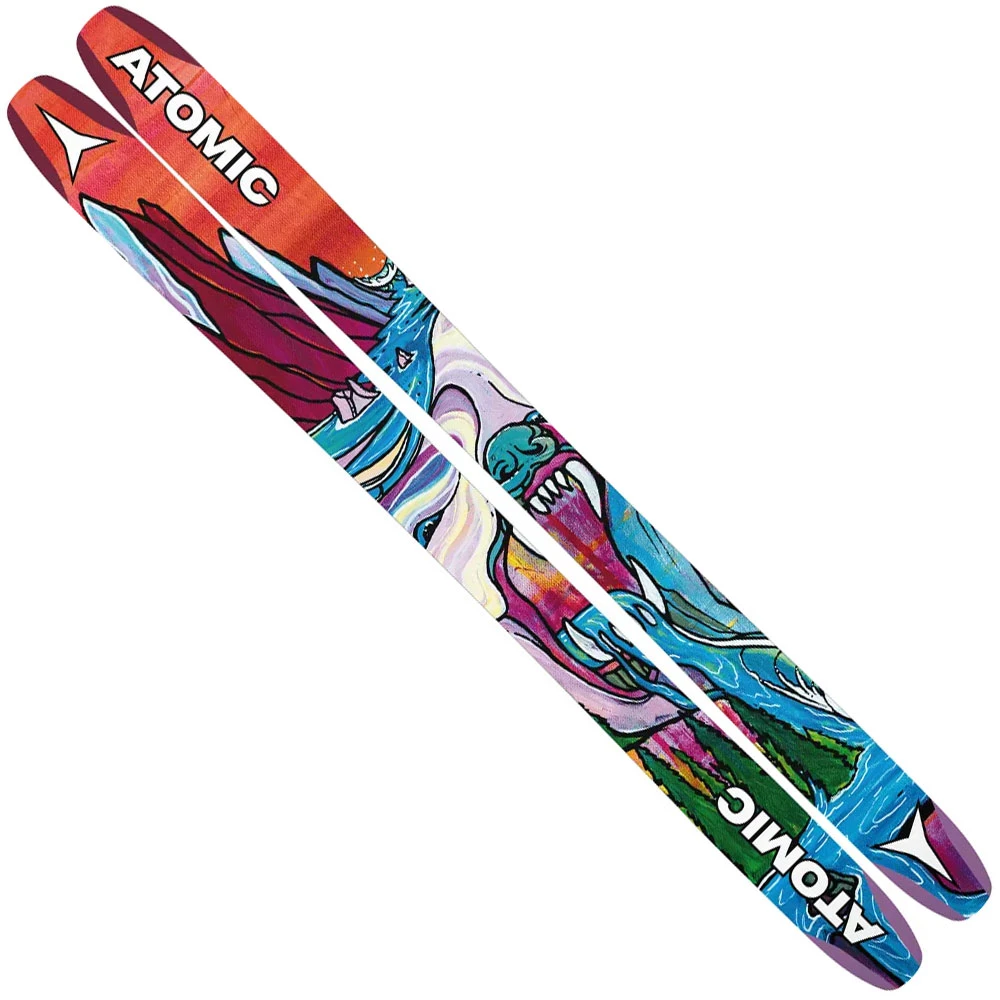 Atomic Bent 110 Freeski Red Metalic/Blue Damen, Herren – Bild 2