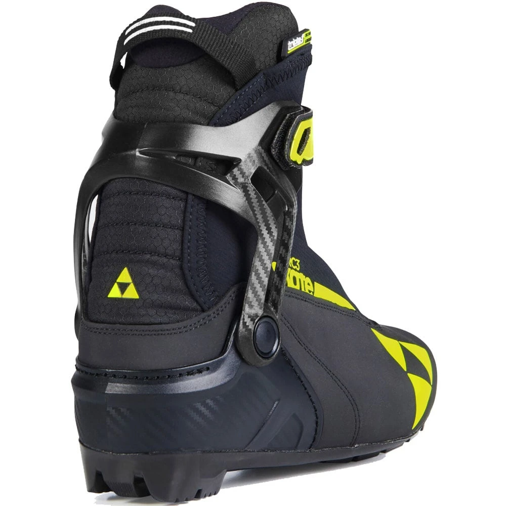 Fischer RC3 Skate Langlaufschuhe Black/Yellow Damen, Herren – Bild 3