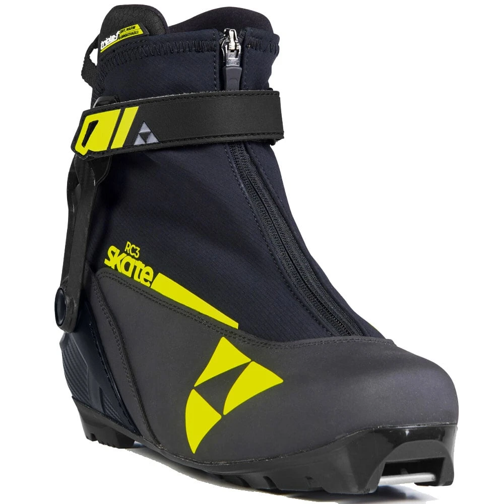 Fischer RC3 Skate Langlaufschuhe Black/Yellow Damen, Herren – Bild 4