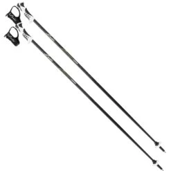 Leki Giulia S Alpin-Skistöcke Black/Grey/White-Green Damen