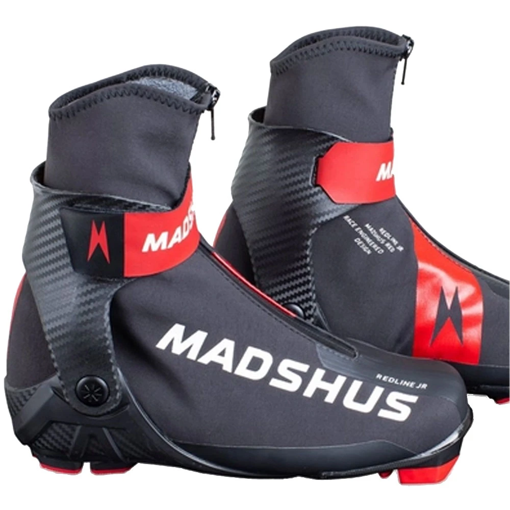 Madshus Redline JR Langlaufschuhe Black/Red Kinder – Bild 2