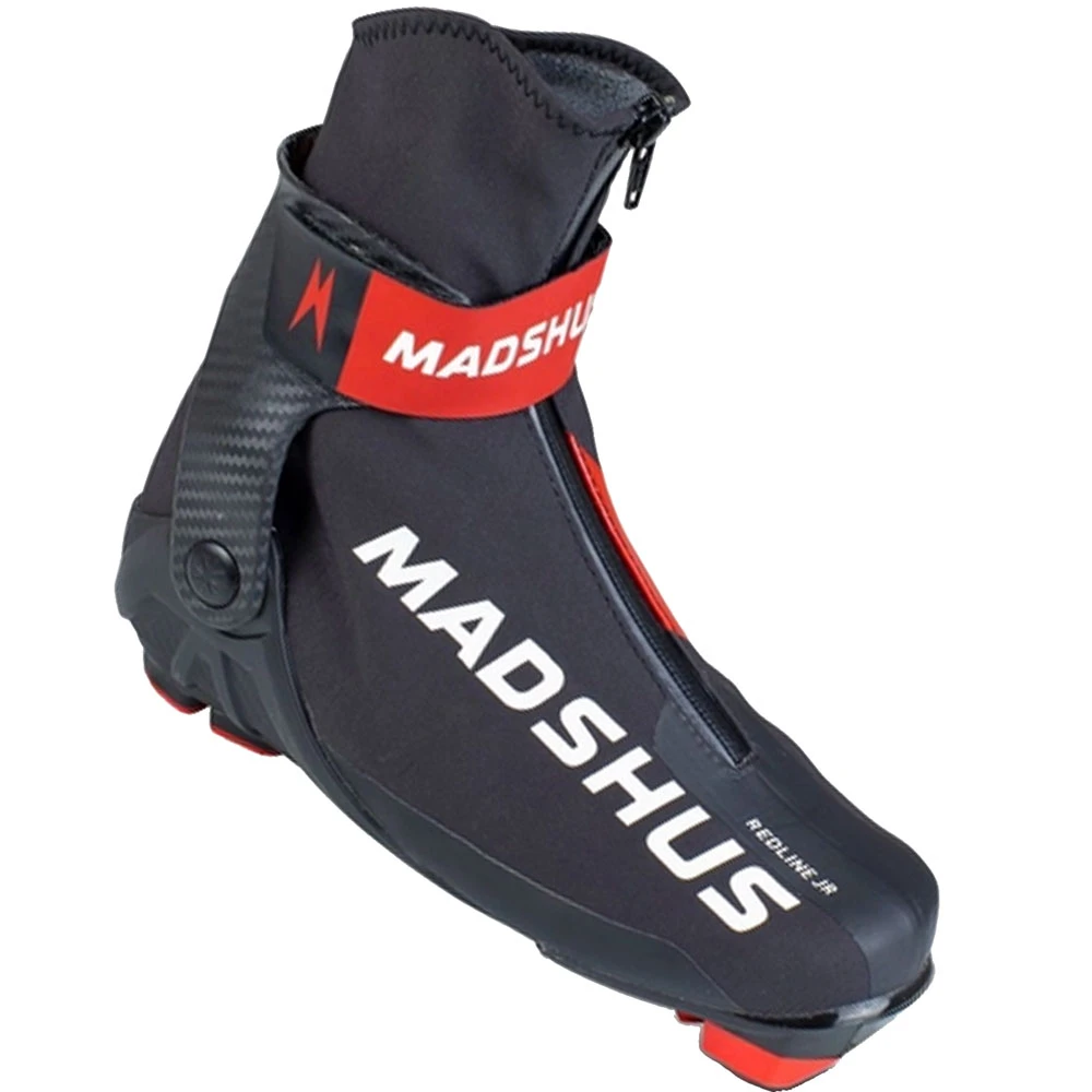 Madshus Redline JR Langlaufschuhe Black/Red Kinder