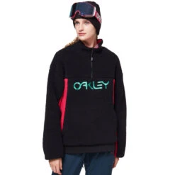 Oakley TNP Sherpa Fleece Fleecepullover Black/Rubine Damen