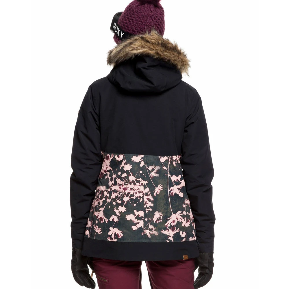 Roxy Shelter Skijacke True Black Poppy Damen – Bild 4