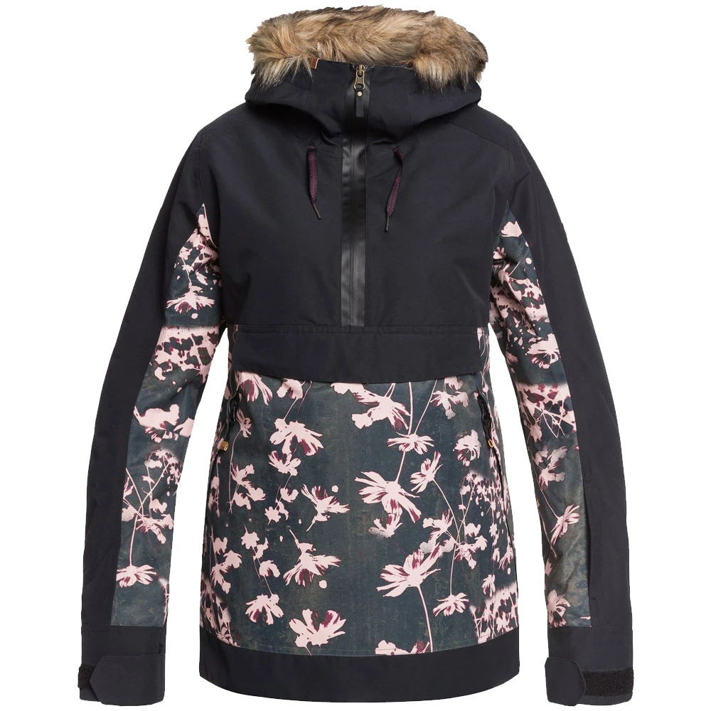 Roxy Shelter Skijacke True Black Poppy Damen – Bild 5