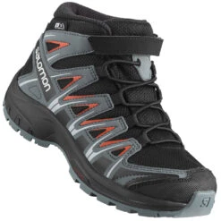 Salomon XA Pro 3D Mid Outdoorschuhe Black/Stormy Weather/Cherry Tomato Kinder