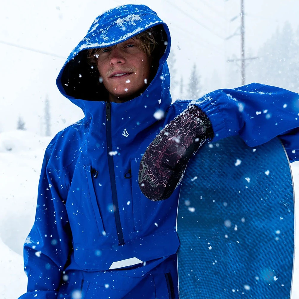 Volcom Brighton Pullover Snowboardjacke Bright Blue Herren – Bild 5