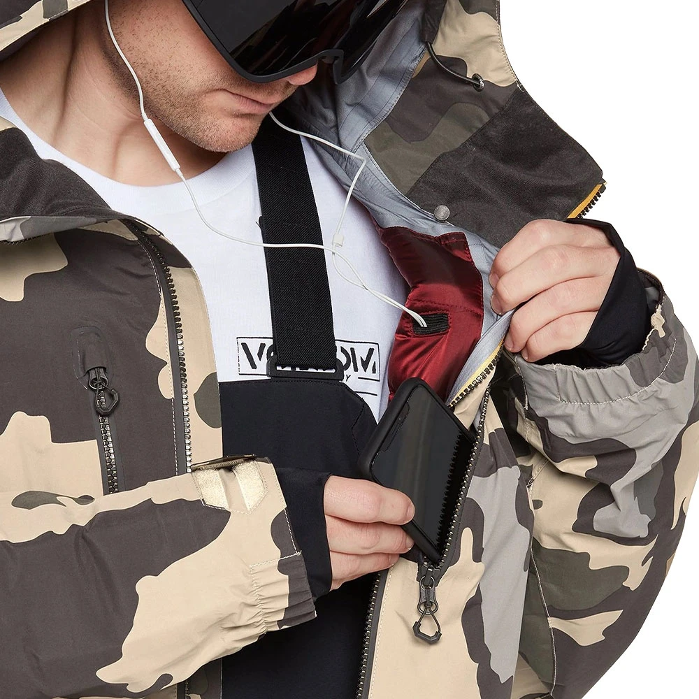 Volcom TDS Infrared Gore-Tex Wintersportjacke Drill Khaki Herren – Bild 4